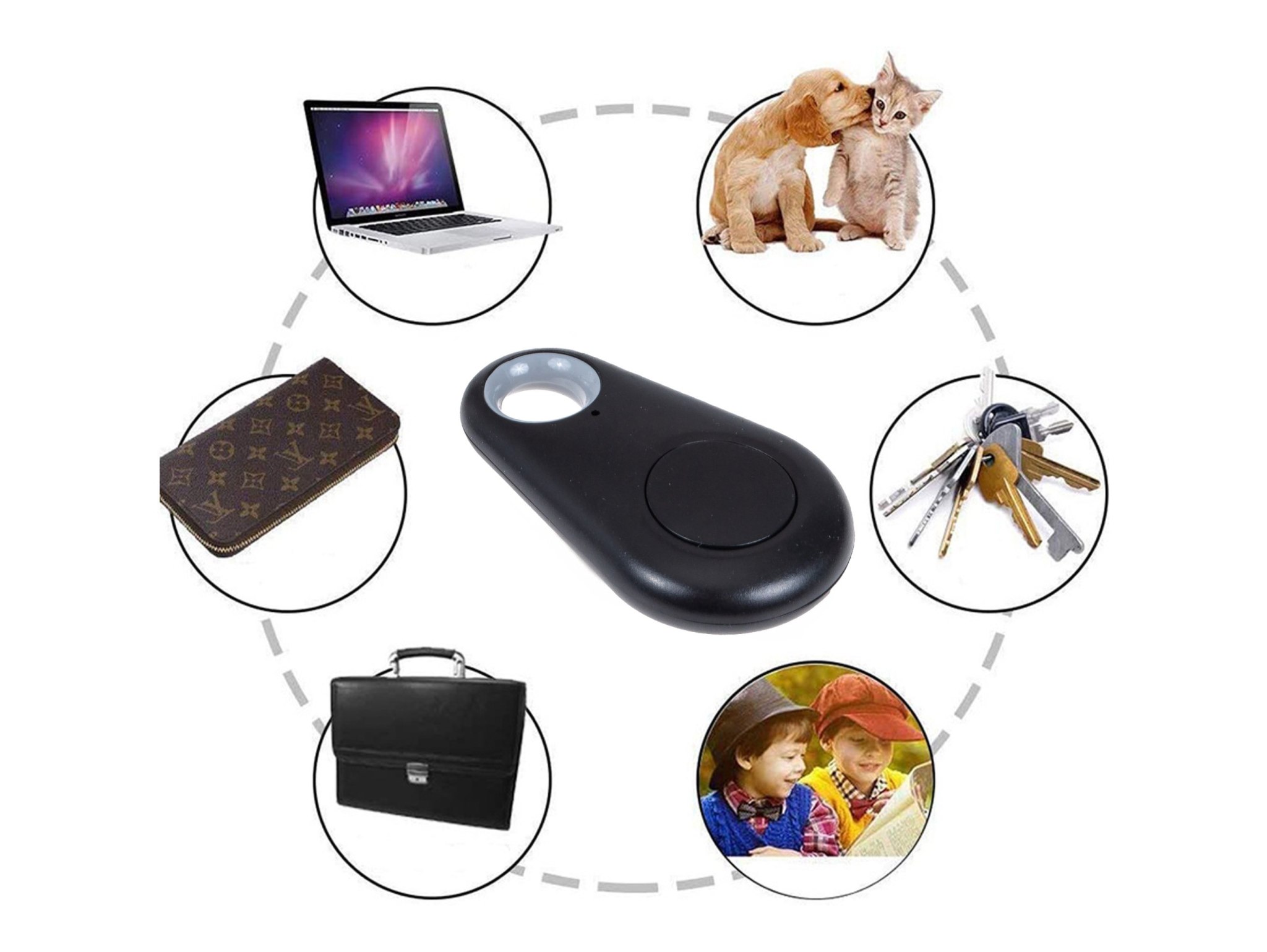 LOKALIZATOR KLUCZY BLUETOOTH - czarny