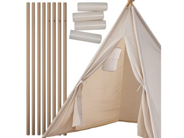 NAMIOT DLA DZIECI DOMEK TIPI 80x80x110cm - beżowy