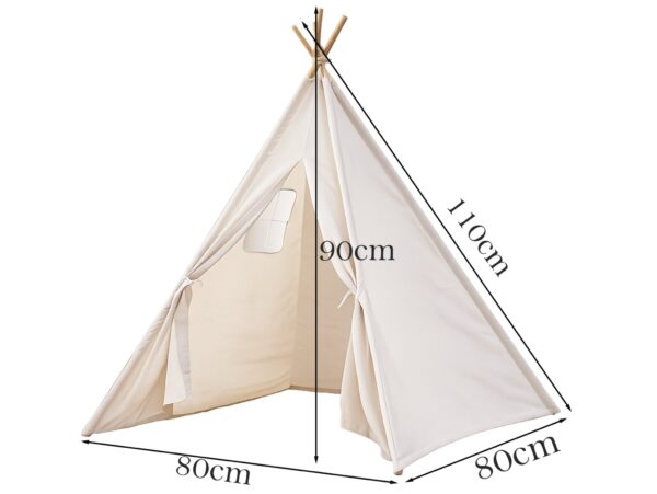 NAMIOT DLA DZIECI DOMEK TIPI 80x80x110cm - beżowy
