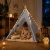 NAMIOT DLA DZIECI DOMEK TIPI 80x80x110cm - szary