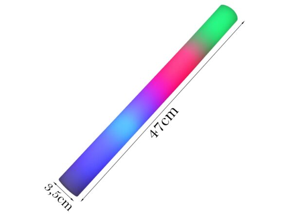 PAŁKA ŚWIECĄCA LED MIECZ ŚWIETLNY 47x3,5 10SZT