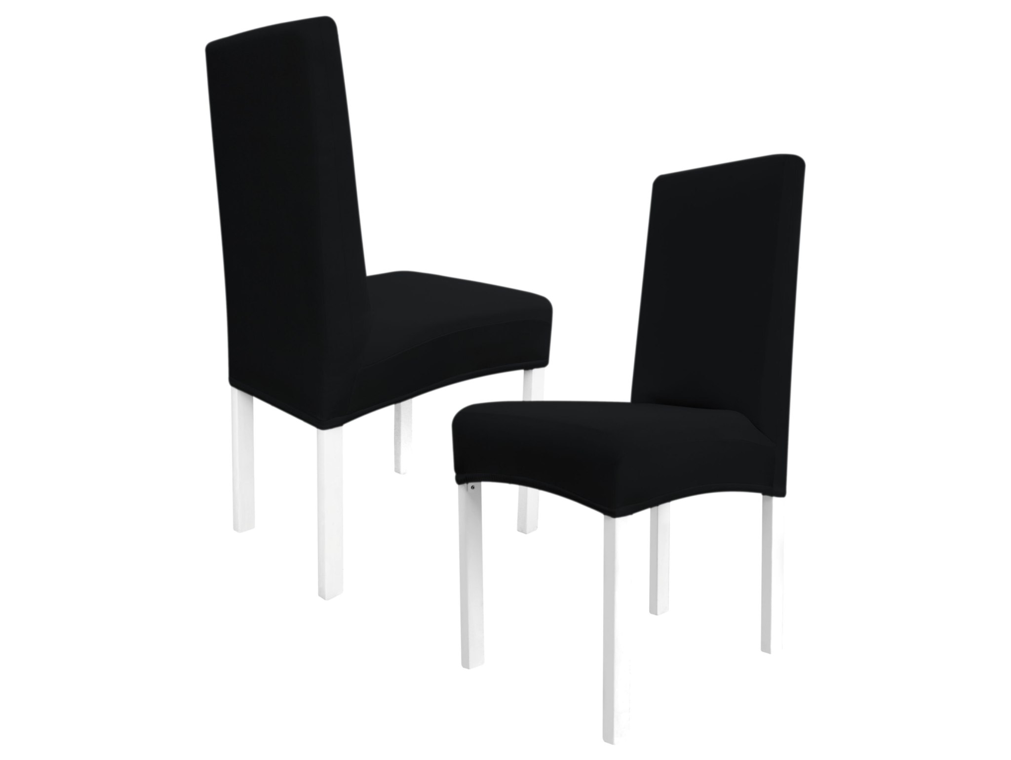POKROWIEC NA KRZESŁO ELASTYCZNY - czarny 12szt