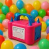 POMPKA ELEKTRYCZNA DO BALONÓW RÓŻOWO-NIEBIESKI - 18x12x12 cm