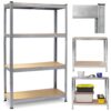 REGAŁ MAGAZYNOWY 4-PÓŁKOWY 150x75x30CM NOŚNOŚĆ PÓŁKI 135KG