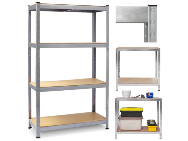 REGAŁ MAGAZYNOWY 4-PÓŁKOWY 150x75x30CM NOŚNOŚĆ PÓŁKI 135KG