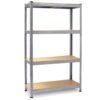 REGAŁ MAGAZYNOWY 4-PÓŁKOWY 150x75x30CM NOŚNOŚĆ PÓŁKI 135KG