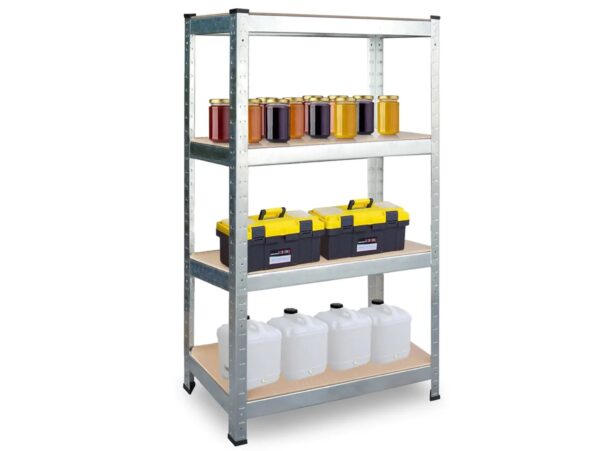 REGAŁ MAGAZYNOWY 4-PÓŁKOWY 150x75x30CM NOŚNOŚĆ PÓŁKI 135KG