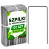 SZPILKI DO AGROWŁÓKNINY METALOWE 100SZT 150 mm x 70 mm