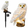VEZO LAMPA SOLARNA OGRODOWA SOWA 30cm - biały