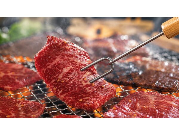 ZESTAW AKCESORIA GRILL CHWYTAK ŁOPATKA SZPIKULEC 3