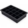FOREMKA FORMA SILIKONOWA NA KOSTKI LODU 19x12x4cm - czarny