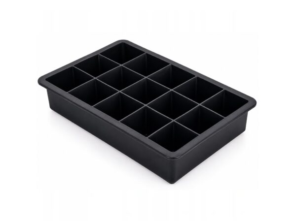 FOREMKA FORMA SILIKONOWA NA KOSTKI LODU 19x12x4cm - czarny