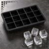 FOREMKA FORMA SILIKONOWA NA KOSTKI LODU 19x12x4cm - czarny