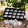 FOREMKA FORMA SILIKONOWA NA KOSTKI LODU 19x12x4cm - czarny