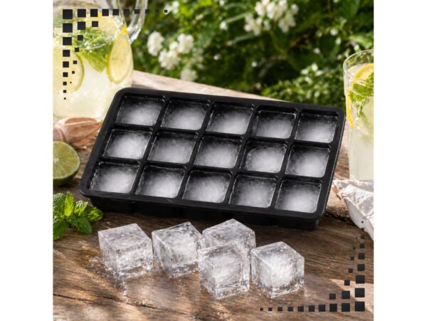 FOREMKA FORMA SILIKONOWA NA KOSTKI LODU 19x12x4cm - czarny