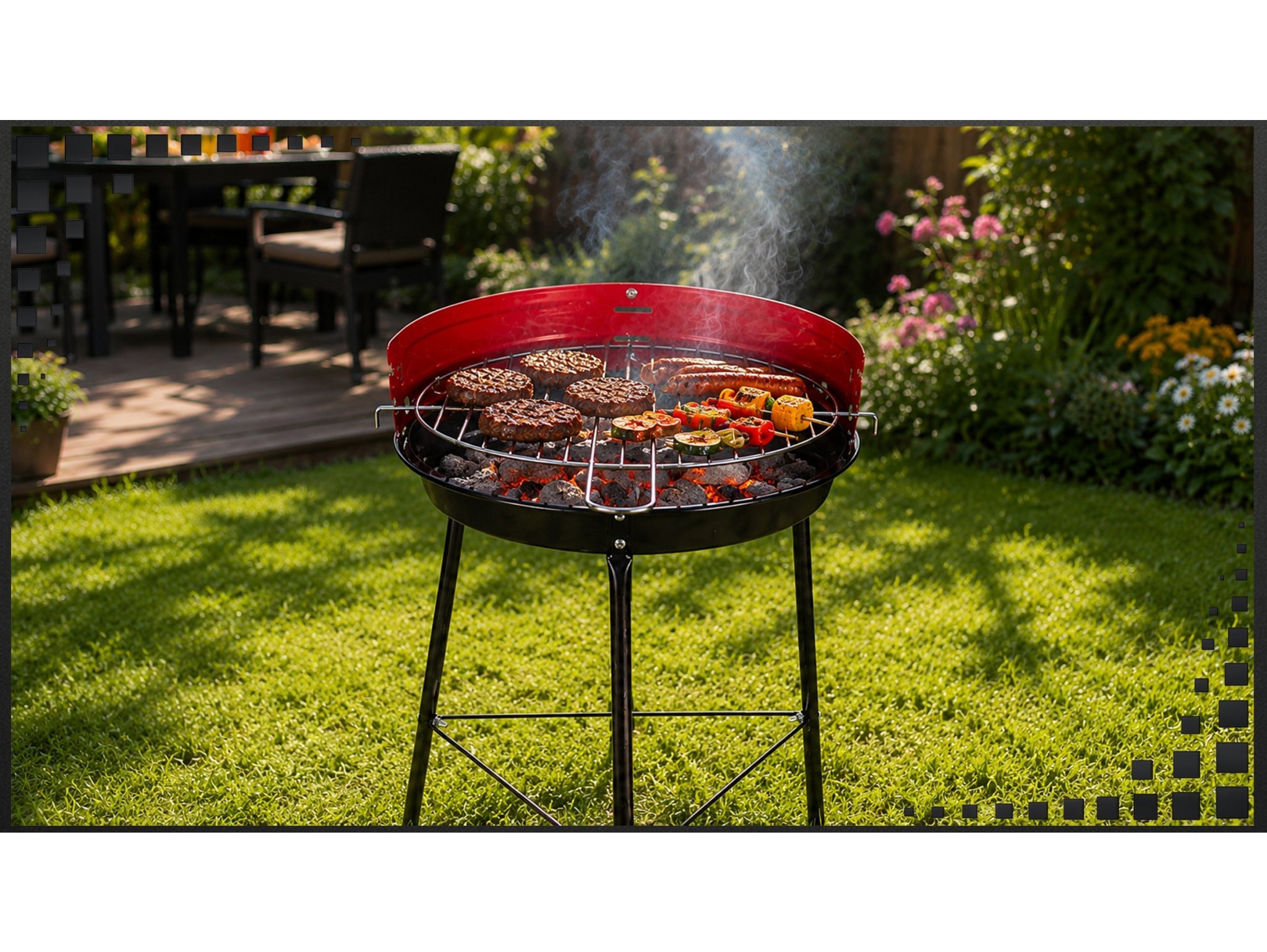 GRILL OGRODOWY 53x35cm