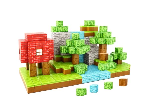 KLOCKI KONSTRUKCYJNE MAGNETYCZNE MINECRAFT 100SZT