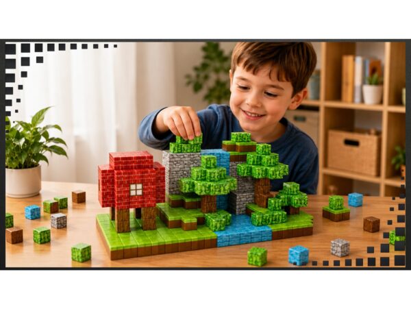 KLOCKI KONSTRUKCYJNE MAGNETYCZNE MINECRAFT 100SZT