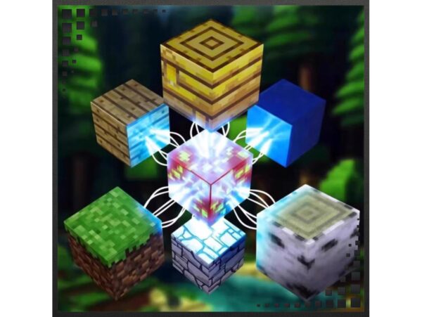 KLOCKI KONSTRUKCYJNE MAGNETYCZNE MINECRAFT 100SZT