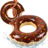 KOŁO DO PŁYWANIA DONUT 120CM - brązowy