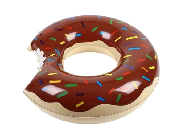 KOŁO DO PŁYWANIA DONUT 120CM - brązowy