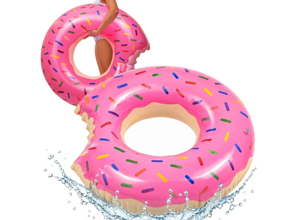 KOŁO DO PŁYWANIA DONUT 120CM - różowy