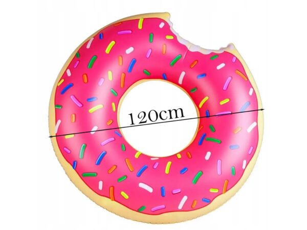 KOŁO DO PŁYWANIA DONUT 120CM - różowy