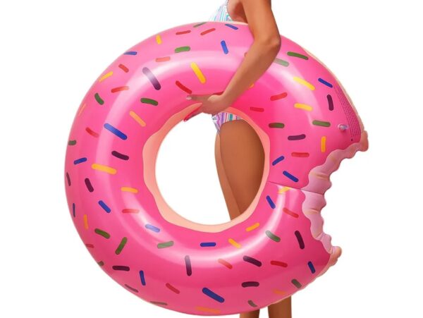 KOŁO DO PŁYWANIA DONUT 120CM - różowy