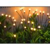 LAMPA OGRODOWA SOLARNA 6 LED KULKI - ciepły biały