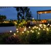 LAMPA OGRODOWA SOLARNA 6 LED KULKI - ciepły biały