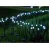 LAMPA OGRODOWA SOLARNA 8 LED KULKI - zimny biały