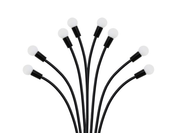 LAMPA OGRODOWA SOLARNA 8 LED KULKI - zimny biały