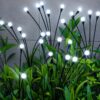 LAMPA OGRODOWA SOLARNA 8 LED KULKI - zimny biały