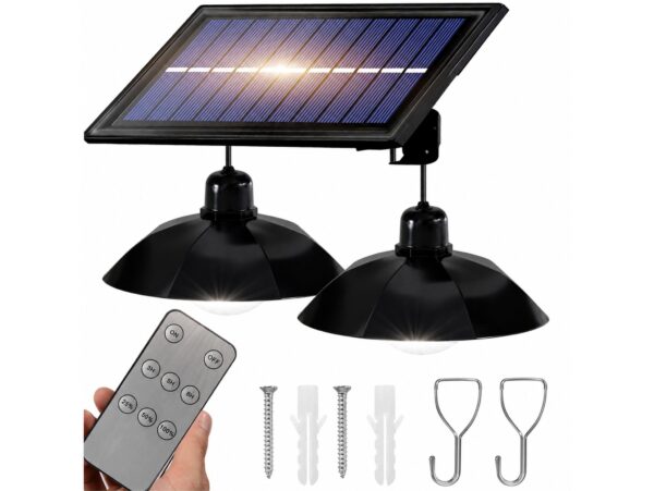 LAMPA SUFITOWA SOLARNA LED PILOT 2x ŻYRANDOL - MIX