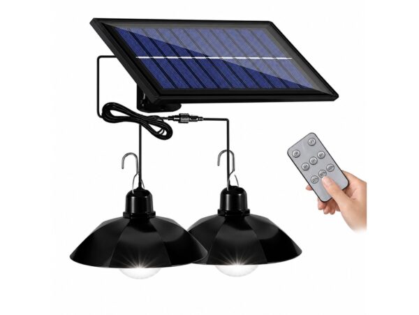 LAMPA SUFITOWA SOLARNA LED PILOT 2x ŻYRANDOL - MIX