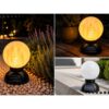 LAMPION SOLARNY KULA Z PODSTAWĄ 30x18 3 DIODY