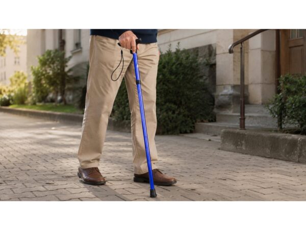 LASKA INWALIDZKA SKŁADANA 92cm - niebieski