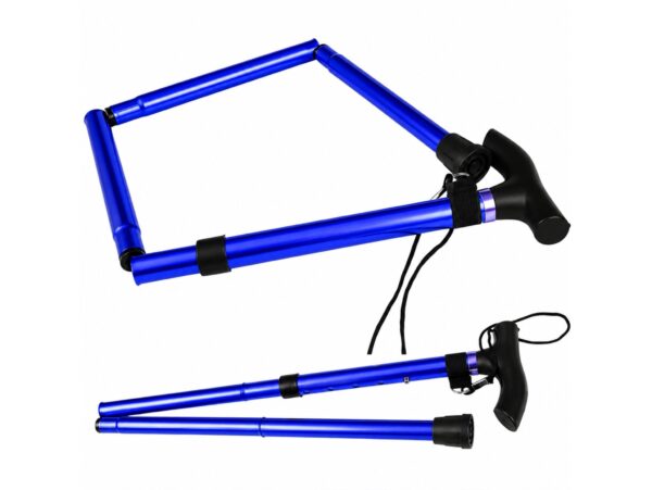 LASKA INWALIDZKA SKŁADANA 92cm - niebieski