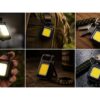 LATARKA LED COB KIESZONKOWA 5w1