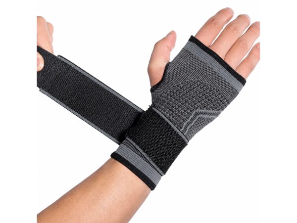 OPASKA STABILIZATOR ŚCIĄGACZ SPORTOWY NA NADGARSTEK - czarny