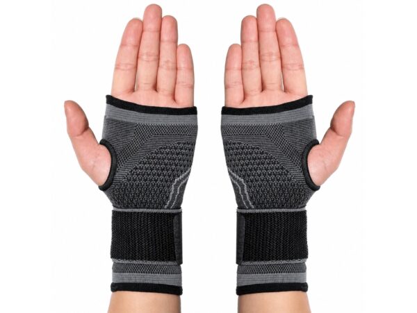 OPASKA STABILIZATOR ŚCIĄGACZ SPORTOWY NA NADGARSTEK - czarny