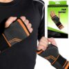 OPASKA STABILIZATOR ŚCIĄGACZ SPORTOWY NA NADGARSTEK - pomarańczowy