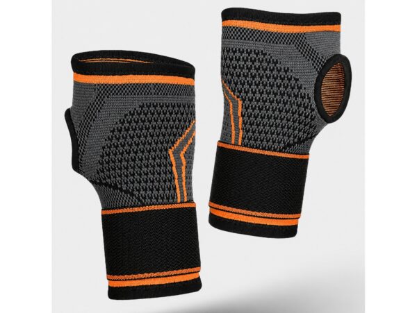 OPASKA STABILIZATOR ŚCIĄGACZ SPORTOWY NA NADGARSTEK - pomarańczowy