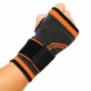OPASKA STABILIZATOR ŚCIĄGACZ SPORTOWY NA NADGARSTEK - pomarańczowy