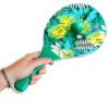 PALETKI DREWNIANE DO PADDLE PLAŻOWE ZESTAW 2 PALETKI+PIŁKA - wzór 1
