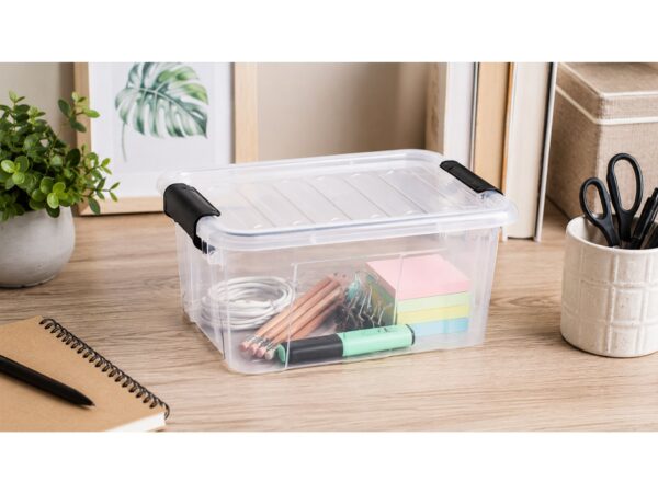 POJEMNIK Z POKRYWĄ DO PRZECHOWYWANIA HOME BOX 2L