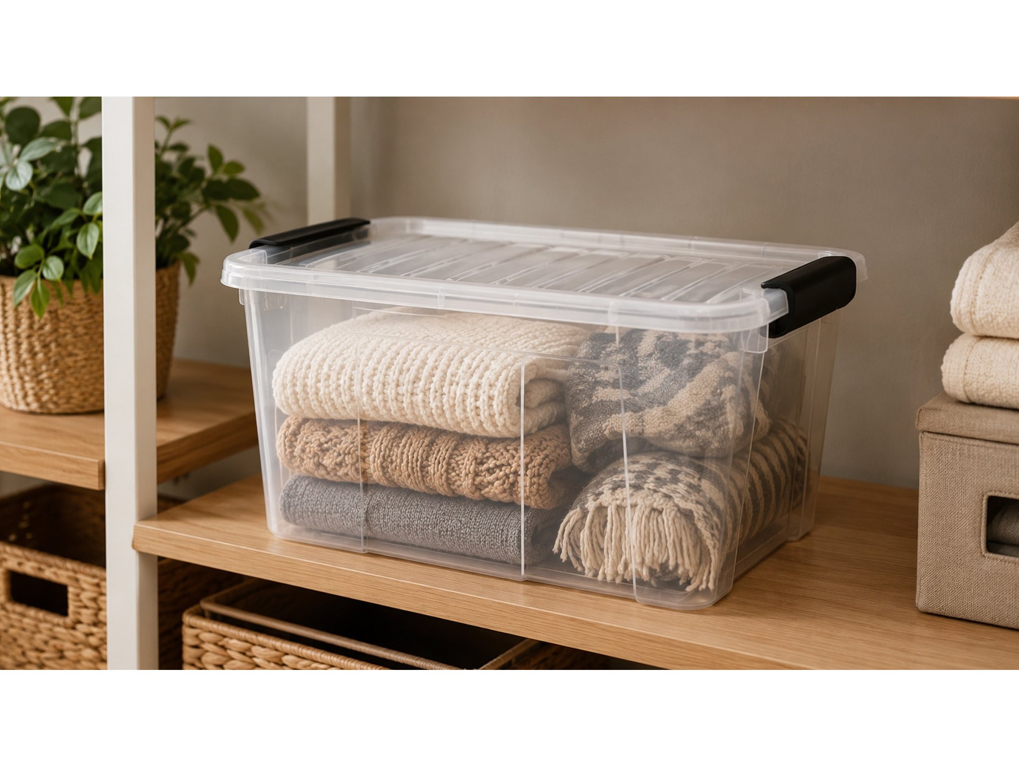 POJEMNIK Z POKRYWĄ DO PRZECHOWYWANIA HOME BOX 8L