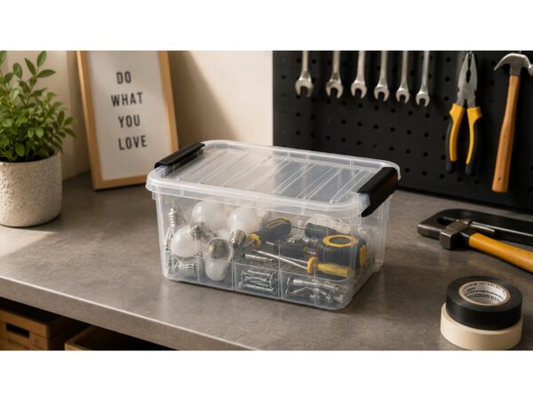 POJEMNIK Z POKRYWĄ DO PRZECHOWYWANIA HOME BOX 8L
