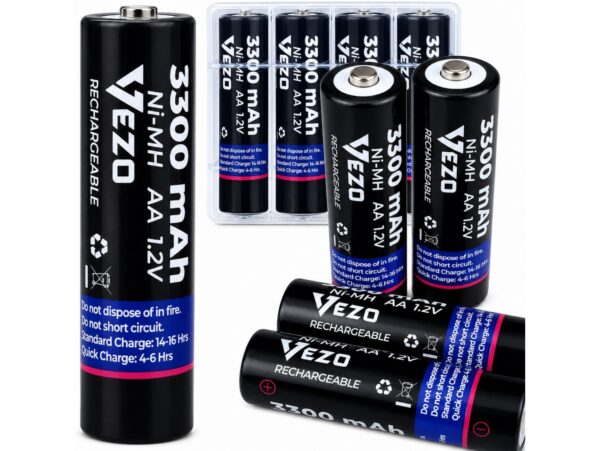VEZO BATERIA AKUMULATOREK AA 4 szt TYP1 4900mAh DUŻE