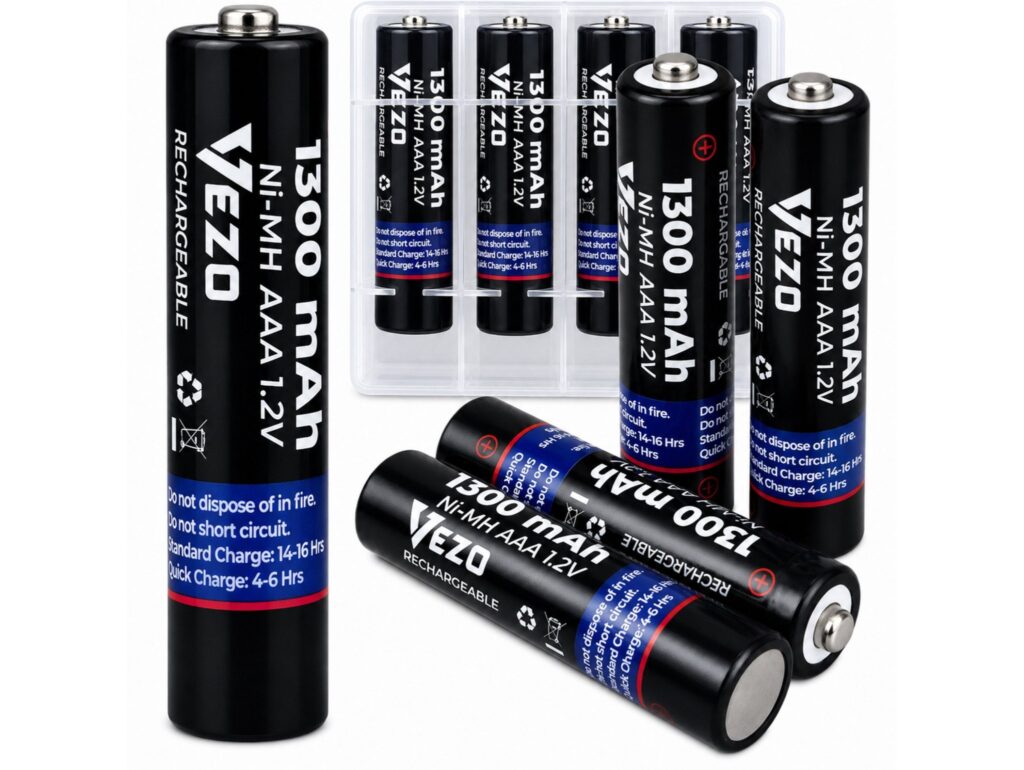 VEZO BATERIA AKUMULATOREK AAA 4 szt TYP1 2500mAh MAŁE